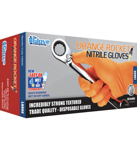Orange Rocket®  Nitrile Disposable Glove